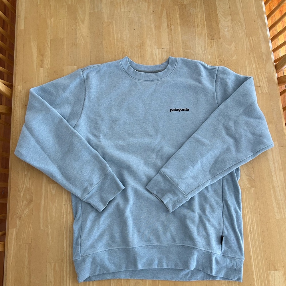 Patagonia Men’s or Women’s Light Blue Gray Crewneck Sweater